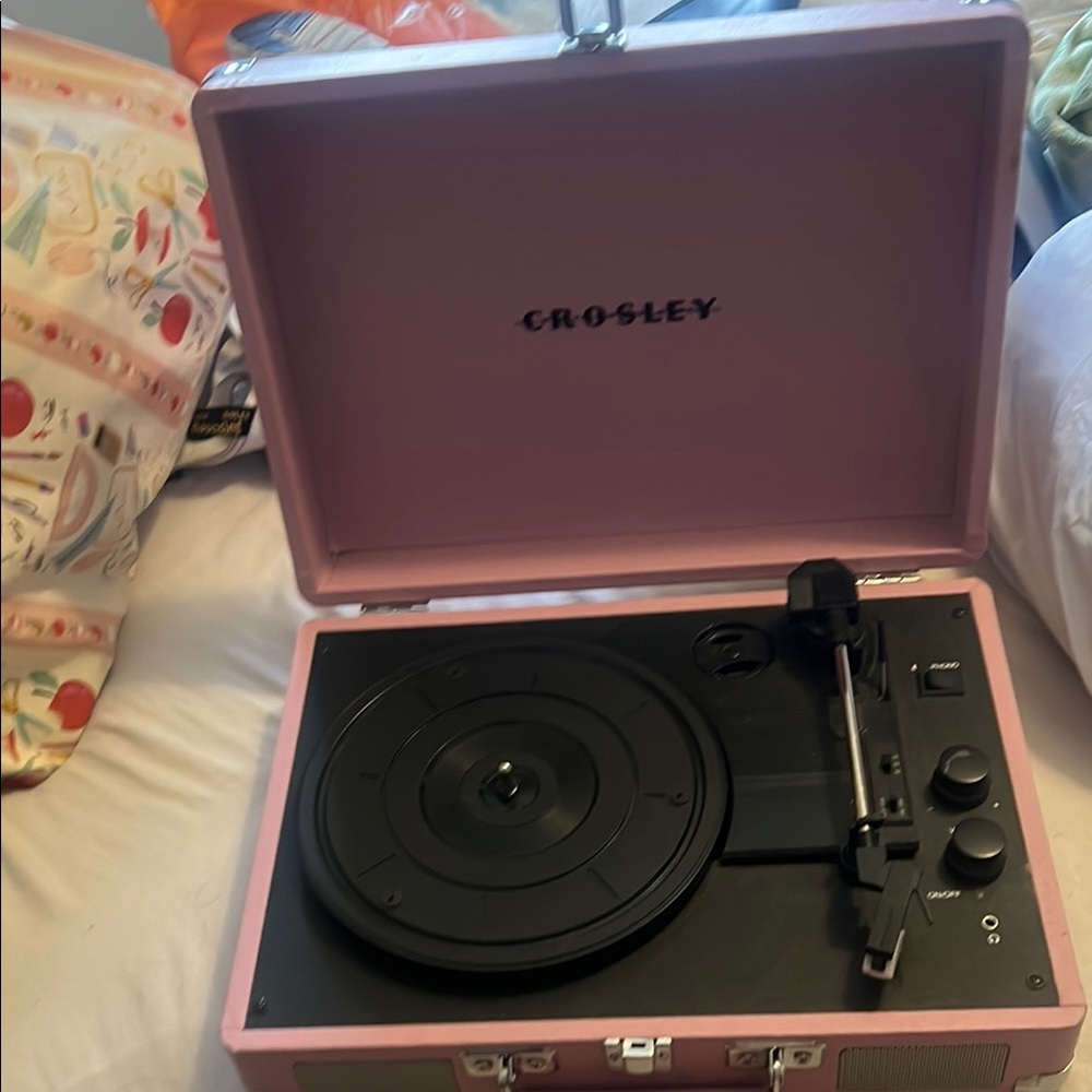 Crosley Pink Portable Turntable